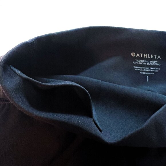 Athleta Transcend Skort Black Biker shorts with pockets Excellent Condition - Picture 10 of 14